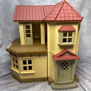 Vintage Sylvanian Families Calico Critters Doll House Red Roof Home Townhome